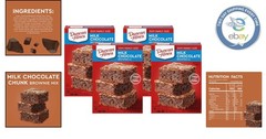 Indulgent Milk Chocolate Brownie Mix – Pack of 4, Perfect for Any Occasion