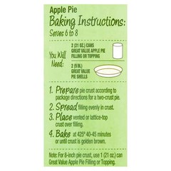 (4 pack) Great Value Pie Filling or Topping, 21 oz