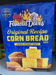 3 Pack Famous Dave’s Original Cornbread Muffin Mix 15 oz Boxes Classic Southern