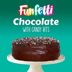 Pillsbury Funfetti CHOCOLATE CAKE & CUPCAKE Mix Candy Bits 15.25 oz. (2 Boxes)