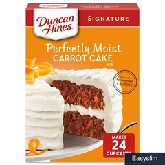 Carrot Cake Mix Duncan Hines 15.25 Ounce Box Layer Cake or Cupcakes