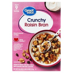 Great Value Crunchy Raisin Bran 18.2 oz