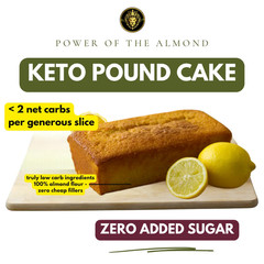 No Sugar Added Low Carb Keto Pound Cake Loaf Dessert Food – Best Seller with 1-2