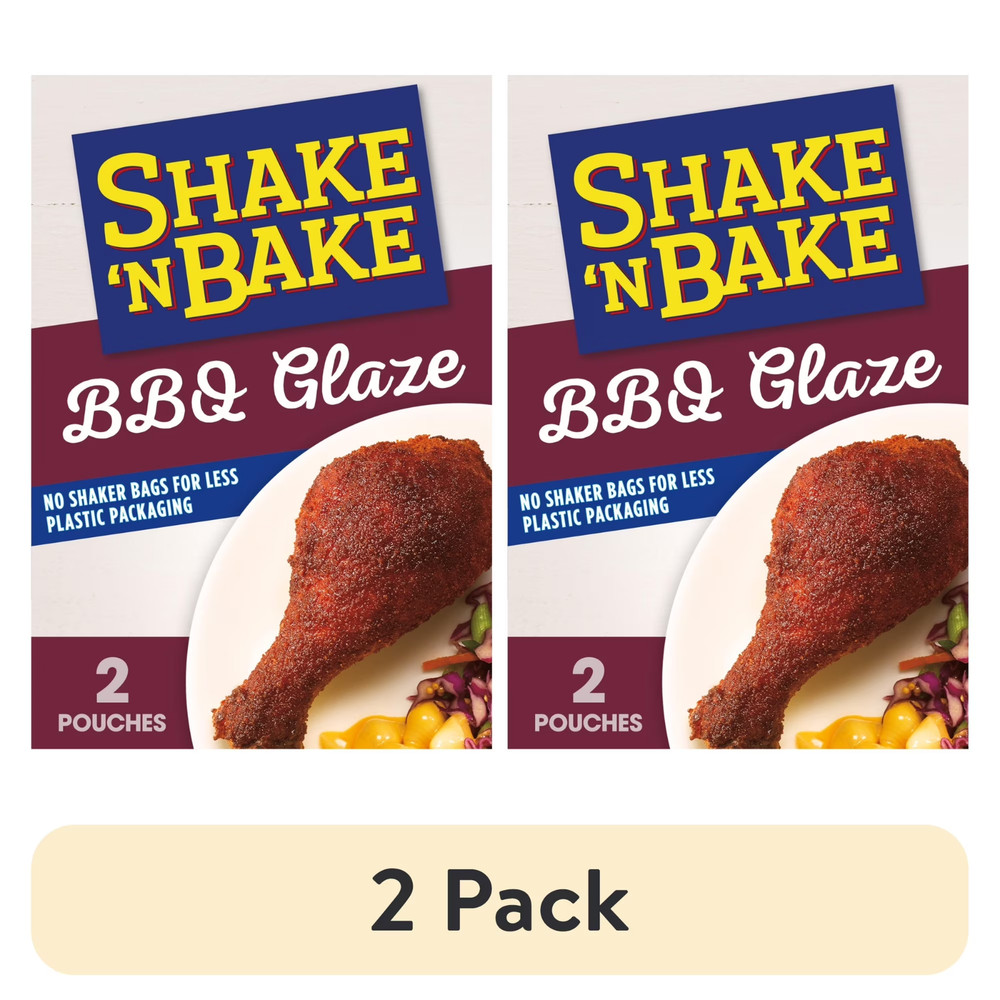 2 PACK – Kraft Shake N Bake BBQ Glaze Seasoned Coating Mix 6 oz (Total 12 oz)…