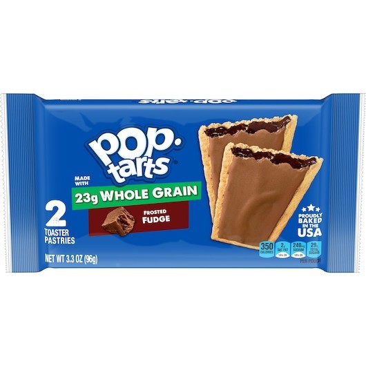 Kellogg Whole Grain Frosted Fudge Pastry, 3.4 Ounce, 6 Per Box, 12 Per Case