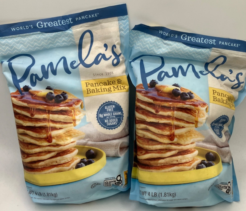 2 Pack Pamela’s Gluten-Free Pancake and Baking Mix 4 lb ea BB 06/30/2027