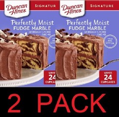 Duncan Hines Perfectly Moist FUDGE MARBLE Cake Mix 15.25 oz Box – 2 PACK
