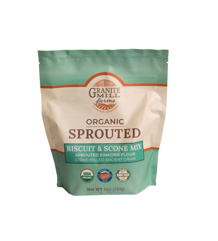 SPROUTED Organic Einkorn Scone and Biscuit Mix by Granite Mill Farms