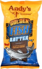 Andys Golden Fish Batter with Crispy Texture, 10 oz