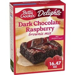 Betty Crocker Delights Dark 🍫Chocolate Raspberry Brownie Mix, 16.47 oz