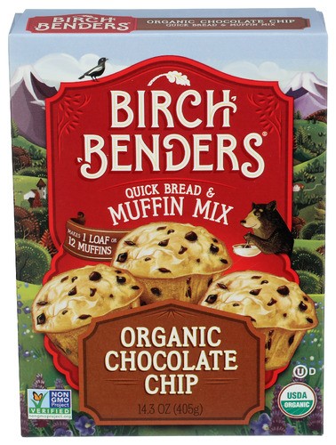 Birch Benders Mix Muffin Chocolate Chips 14.3 oz (Pack of 6)