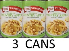 Duncan Hines Wilderness Country Apple Pie Filling & Topping 21 oz Can – 3 CANS