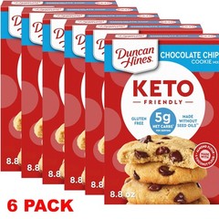Duncan Hines KETO FRIENDLY Chocolate Chip Cookie Baking Mix 8.8 Oz Box – 6 PACK