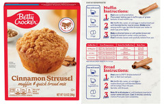 Cinnamon Streusel Muffin and Quick Bread Mix (2 Boxes, 13.9 oz. each box)