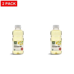 Whole Foods Market, Organic Canola Cooking Oil, 16 Fl Oz – Pack Of 2