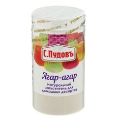 Agar Agar Powder 40g Pudov Product of Russia С.Пудовъ Загуститель Агар-агар