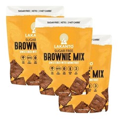Lakanto Sugar Free BROWNIE MIX Monk Fruit Sweetener Keto 9.7Oz. 3 Bags DEC 2026