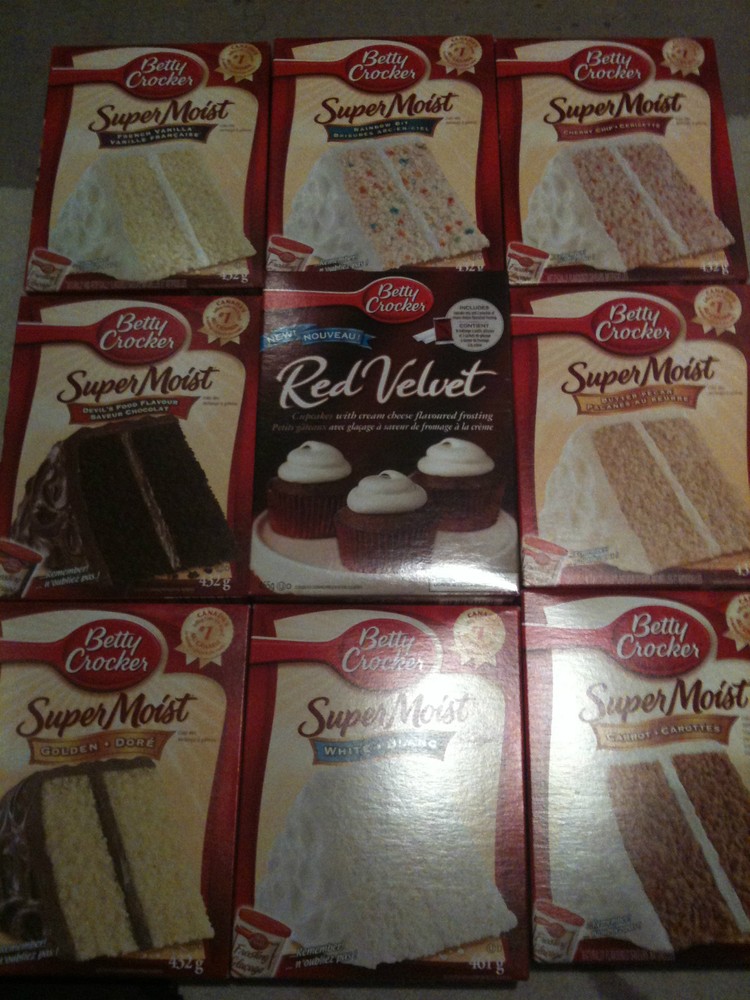 BETTY CROCKER CAKE & CUPCAKE MIX – 14 GREAT FLAVOURS – MADE IN CANADA – You pick