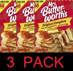 Mrs. Butterworth’s Original Complete Pancake and Waffle Mix 32 oz – 3 PACK
