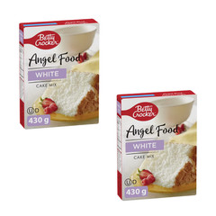 Betty Crocker Angel Food Cake Mix White 430g Sweet Fluffy Dessert (2 Packs)