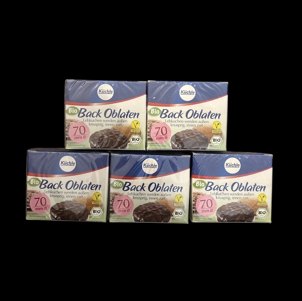 Kuchle Back Oblaten Round Baking Wafers Kuechle Lebkuchen Cookie Base 70mm X5