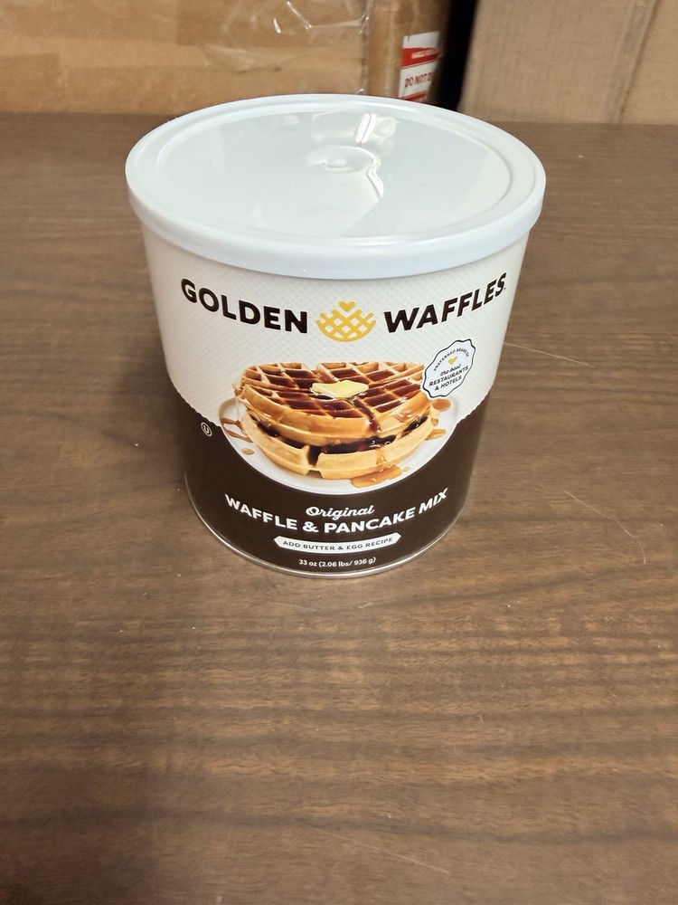 Golden Waffles – Waffle and Pancake Mix Flour Original 33-Ounce Can