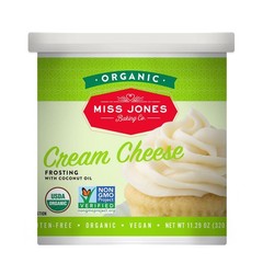 Organic Vegan Buttercream Frosting for Icing and Decorating, Cream Cheese 1 Pack
