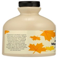 Whole Foods Market, Organic Grade A Amber Maple Syrup, 32 Fl Oz – Pack Of 2