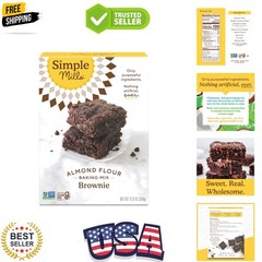 Nutritious Almond Flour Brownie Mix – Fudge Flavor, Gluten-Free Delight, 12.9 Oz