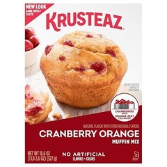 Krusteaz Supreme Muffin Mix cranberry orange, 18.6 Ounce