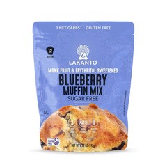Keto Gluten Free Blueberry Muffin Mix Sugar Free Healthy Snack 6.77 Ounce