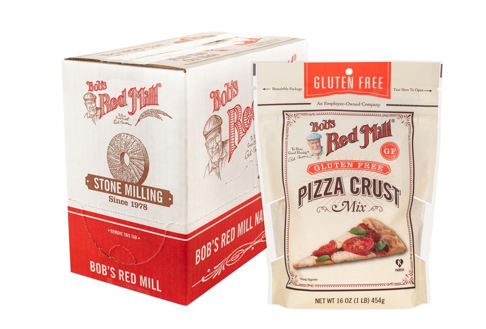 Gluten Free Pizza Crust Mix, 16oz (Pack of 4)- Makes two 12″ crusts per packa…