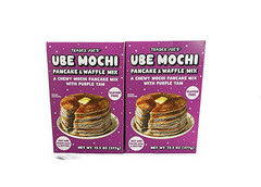 Two (2) Boxes Trader Joe’s Ube Mochi Pancake Waffle Mix Gluten Free 13.3oz 377g