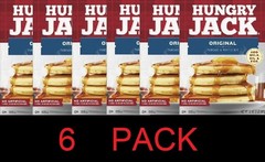 Hungry Jack ORIGINAL Pancake & Waffle Mix 32 oz box – 6 PACK