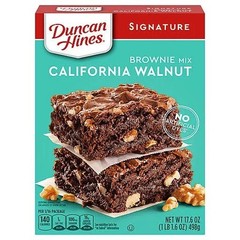 12x Duncan Hines SIGNATURE Brownie Mix California Walnut Premium 17.6 oz 12 PACK