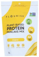 Flourish Plant-Based Pancake Protein Mix 16 oz Pack of 8