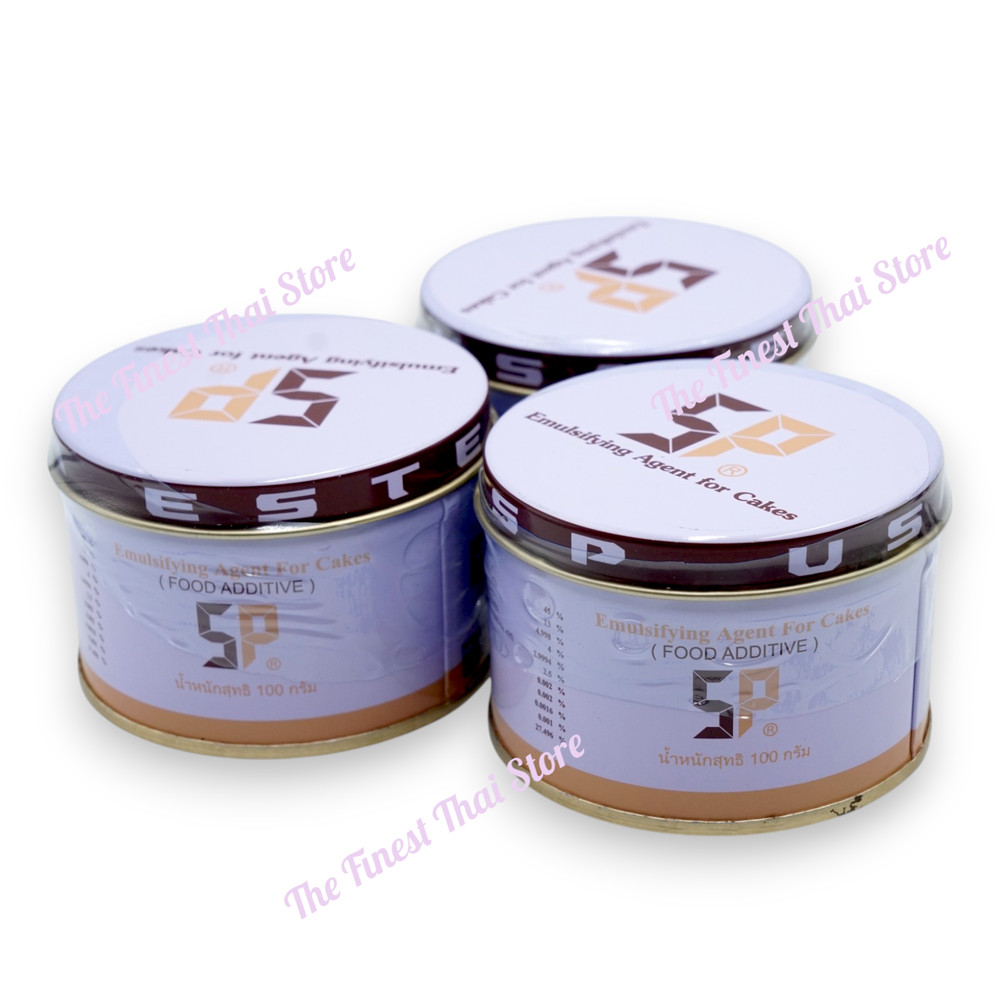 SP EMULSIFYING AGENT for Cakes, Sponge Cake Bakery – 100g Size Bundle of 3 can