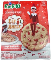 Pillsbury Funfetti Sugar Cookie Mix With Candy Cane Bits—NEW—SHIPS IN 24 HOURS—