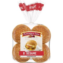 Pepperidge Farm Bakery Classics Sesame Topped Hamburger Buns – 15oz/8ct Bag