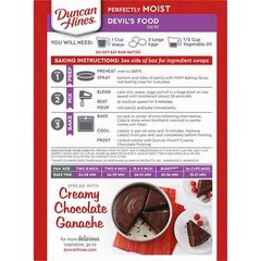 Duncan Hines Perfectly Moist Devil’s Food Cake Mix, 15.25 oz