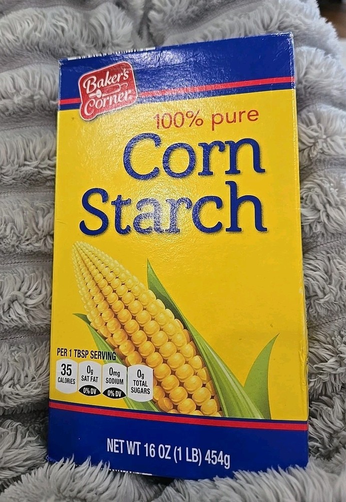 BAKER’S CORNER 100% Pure Corn Starch, 16 oz – 1 Unopened BOX