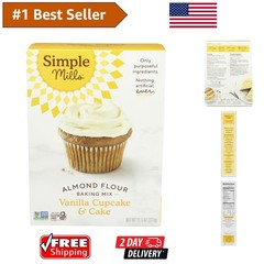 Paleo-Friendly Almond Flour Vanilla Cake Mix – 11.5 Ounce for Nutritious Baking