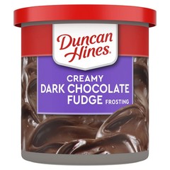 (2 pack) Duncan Hines Creamy Dark Chocolate Fudge Flavored Frosting, 16 oz.