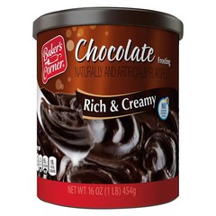 Baker’s Corner Chocolate Frosting, 16 oz – Pack of 3