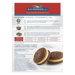 Ghirardelli PREMIUM DOUBLE CHOCOLATE Chips Brownie Mix 18 oz Box – 8 PACK