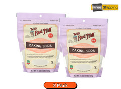 2 PACK Bob’s Red Mill Baking Soda Gluten Free 16 Oz (Total 32 Oz) EXP: 12/2026
