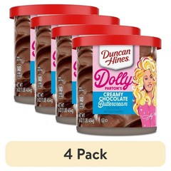 4 pack Duncan Hines Dolly Parton’s Favorite Chocolate Buttercream Flavored 16 oz