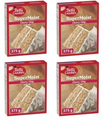 BETTY CROCKER SUPER MOIST CHERRY CHIP CAKE MIX 375g (4 BOXES) SHIPPING FAST