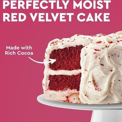 DUNCAN HINES Perfectly Moist RED VELVET Cake Mix 15.25 oz Box – 8 PACK