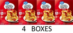 Great Value ORIGINAL Complete Pancake & Waffle Mix 32 oz box – 4 BOXES